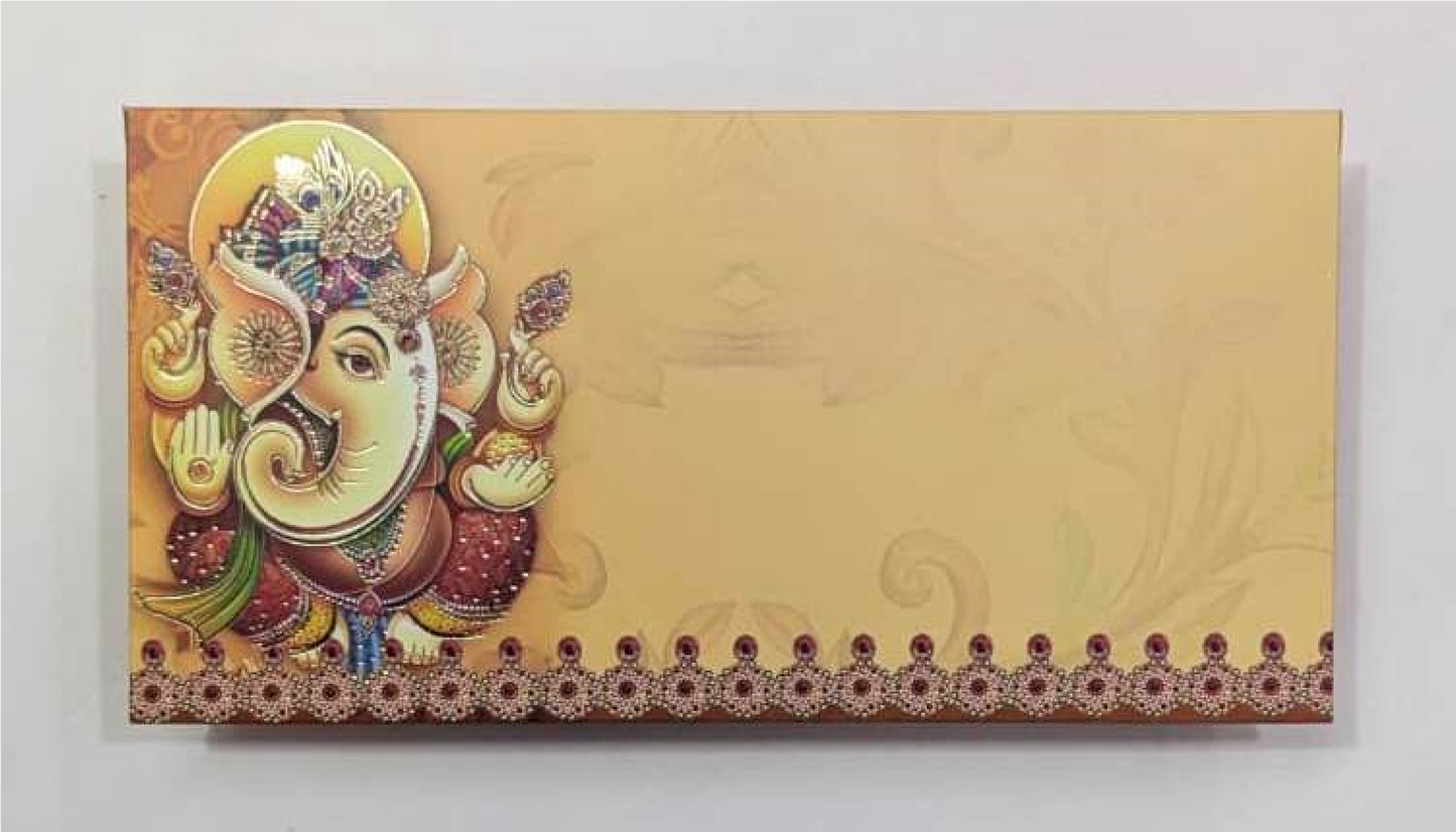 Money Gift Envelope (BULK-SALE) (Qty.100), 300GSM, P#E*7005, INDIAN WEDDING COLLECTION