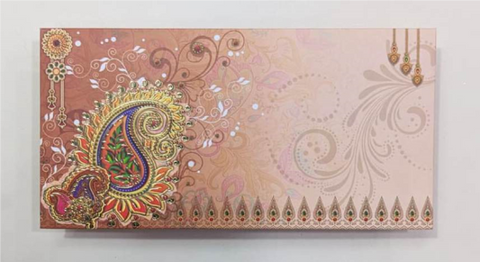 Money Gift Envelope (BULK-SALE) (Qty.100), 300GSM, P#E*7006, INDIAN WEDDING COLLECTION